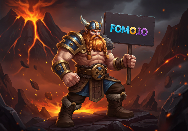 fomo.io에서 모바일로 실행 중인 바이킹 포지 슬롯