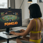 라이브 카지노 테이블 게임을 모바일로 즐기는 fomo.io 사용자 화면