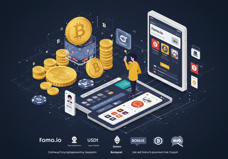 암호화폐 카지노 플랫폼 fomo.io 회원가입 화면